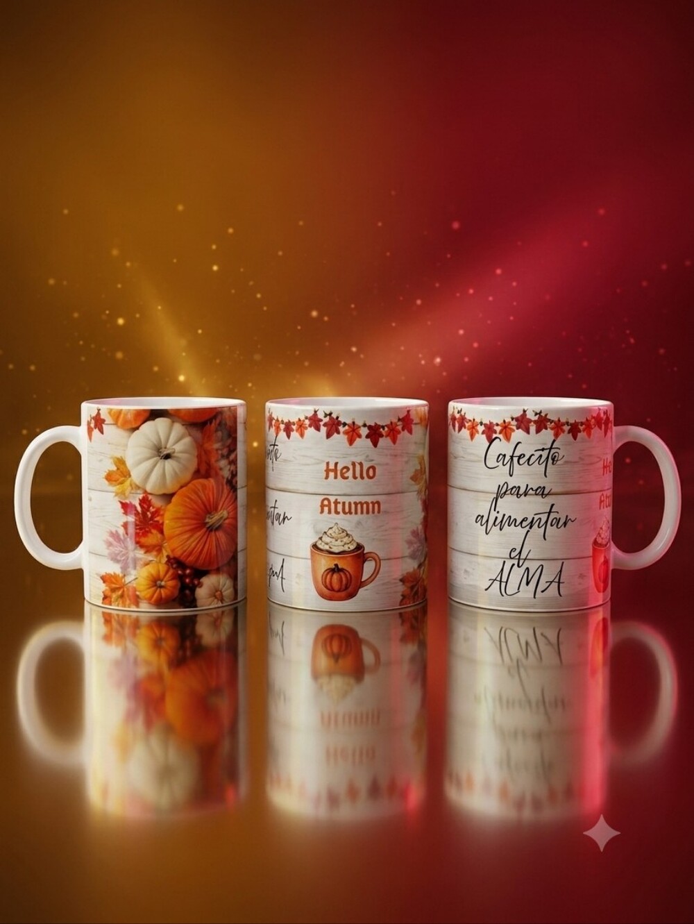 Autumn Pumpkin Ceramic Mug - Seasonal Fall Coffee Mug